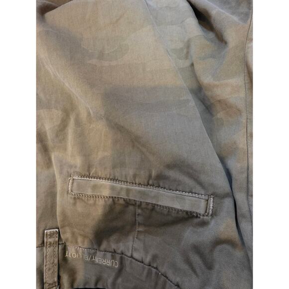 Current Elliot Green Camo Print Pants 29 Womens Mid Rise Skinny Leg Bottoms - Picture 4 of 7